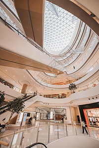 上海商场内部扶梯图片
