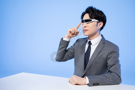 商务科技男士触摸智能眼镜图片