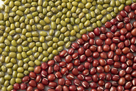 绿豆和红豆背景图片