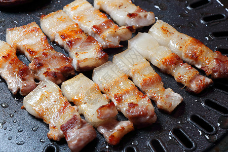 肉夹日式烤五花肉背景