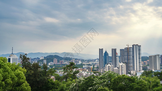 福建省会福州城全景背景