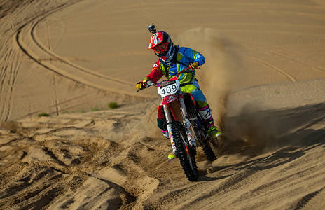 沙漠挑战沙漠摩托车拉力赛背景