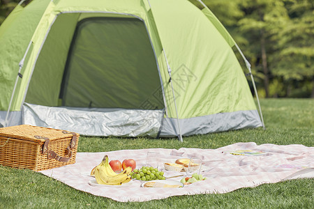 户外帐篷野餐高清图片