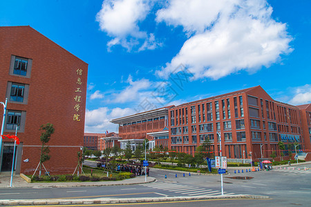 ps素材工程贵州安顺职业技术学院园区背景