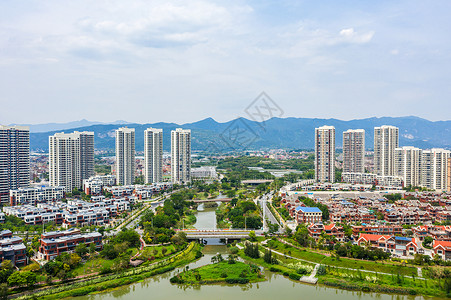 别墅建筑群背景图片