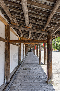 木结构走廊图片