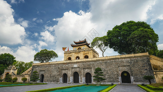 越南河内升龙皇城背景图片