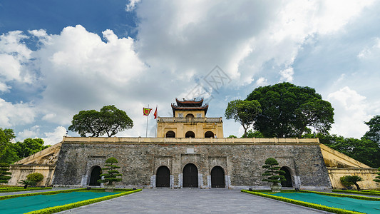 越南河内升龙皇城背景图片