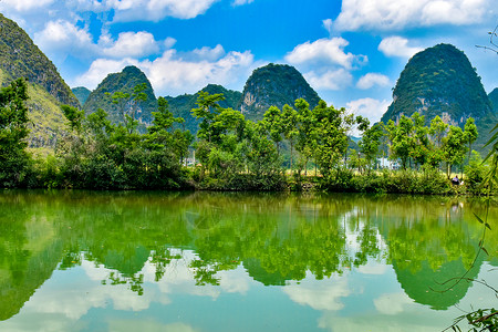 广西旧州古街风景区高清图片