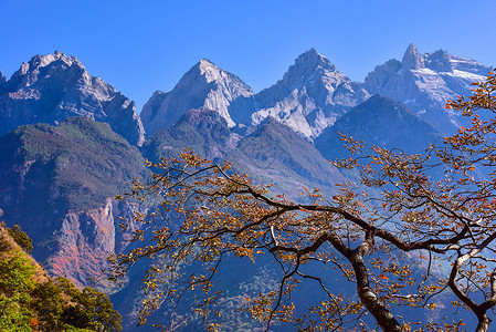 云南香格里拉虎跳峡风景区高清图片