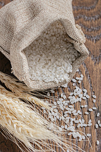 米袋子大米米饭高清实拍图背景