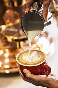 自制咖啡奶油咖啡拉花背景