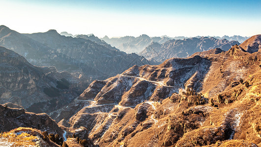 北京西山太行山脉高清图片
