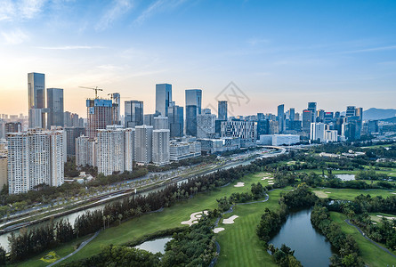 深圳南山建筑群背景