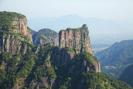 浙江台州神仙居自然风光背景图片