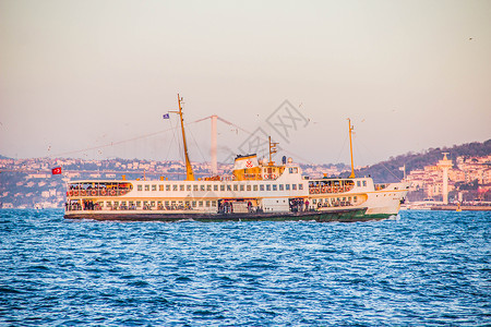 博斯布鲁斯海峡土耳其伊斯坦布尔赫鲁博兹海峡背景