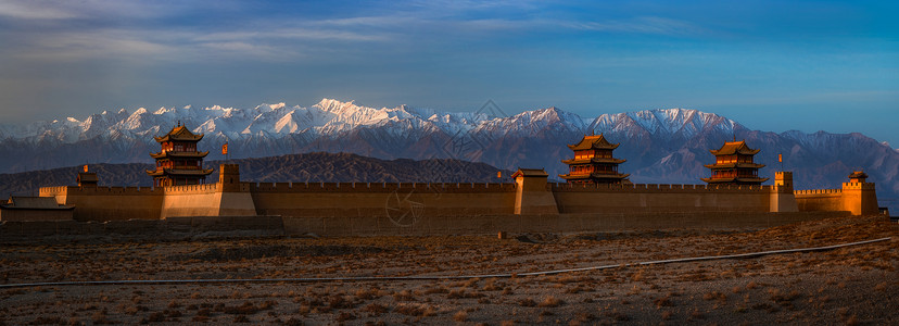 嘉峪关全景图片