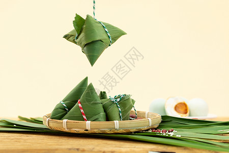 五月粽香端午节风味粽子背景