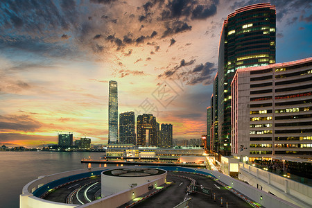 香港地标建筑图片香港九龙城市风光背景