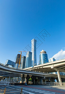 北京国贸桥国贸cbd大楼高清图片