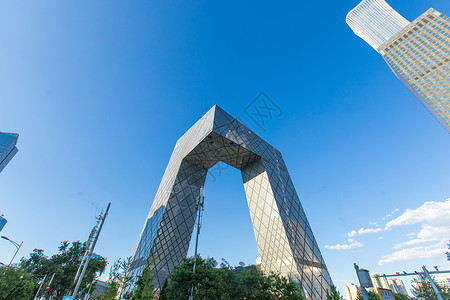 央视大裤衩北京央视总部大楼大裤衩背景