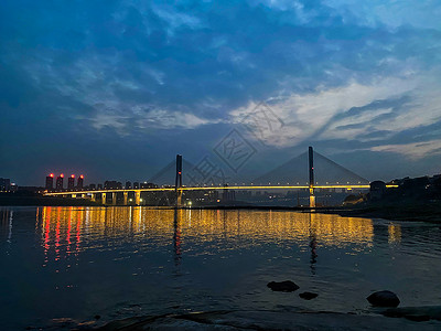 重庆两江大桥夜景背景图片