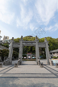 湖南浏阳河浏阳休闲公园建筑风光背景