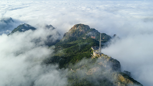 黄山101发射塔背景