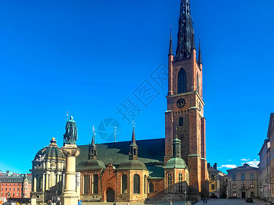 斯德哥尔摩德意志教堂背景图片