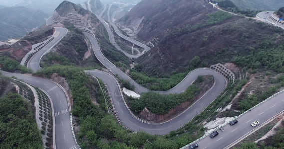 弯弯曲曲的路中国盘山公路背景