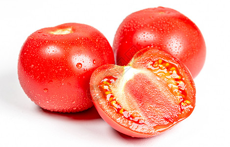 切开的西红柿背景图片