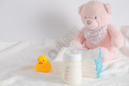 粉色奶瓶婴儿奶瓶背景