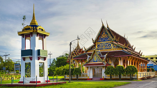 泰国金佛寺泰国甲米佛教寺庙背景