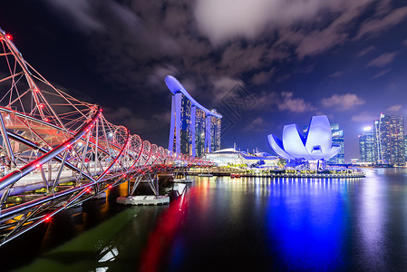 海滨湾花园新加坡帆船酒店背景