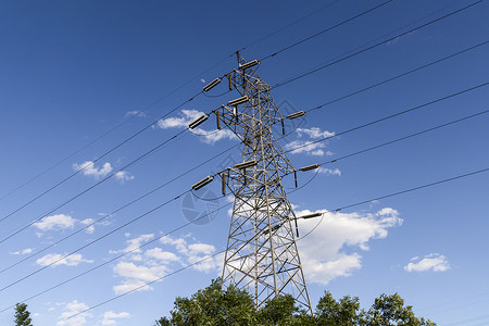 线树高压电塔背景图背景