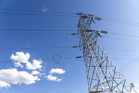 线缆素材高压电塔背景图背景