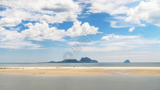 海滨海滩泰国南部安达曼海海滨沙滩背景