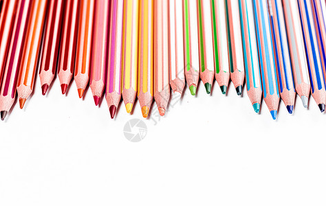 彩色铅笔背景背景图片