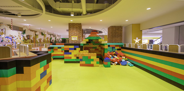 儿童主题乐园儿童室内游乐场场景图背景