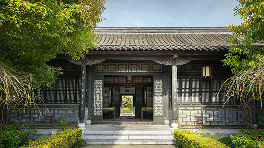 淮安古城古建筑背景图片