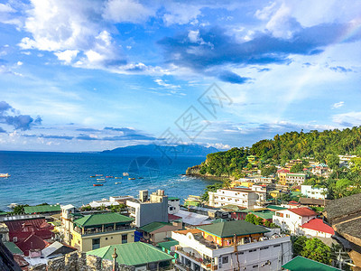 滨海旅游城市风光背景