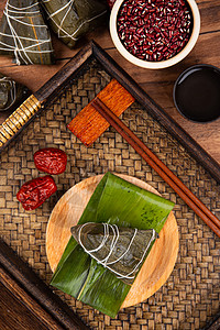 俯拍端午节粽子美食图片