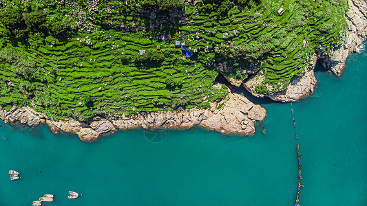 海恩达航拍山崖与海背景