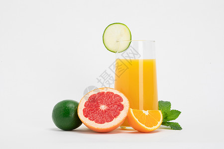 混合饮料夏季水果混合果汁背景