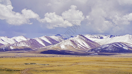冰封阿尔卑斯西藏念青唐古拉山背景