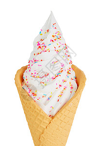 夏日奶油冰淇淋甜筒图片