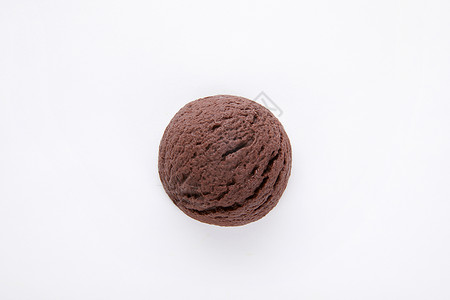 巧克力冰淇淋球夏日巧克力口味冰淇淋球背景