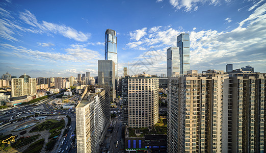 长沙芙蓉广场以及五一广场cbd核心区域背景图片