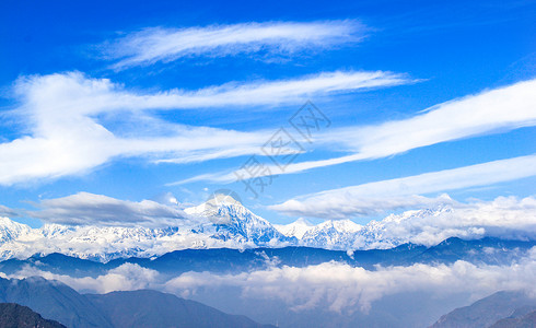 冰山壁纸四川牛背山风光背景