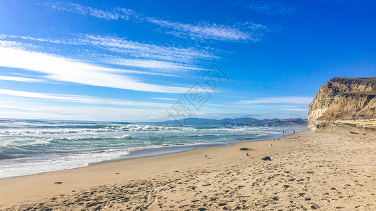 美国海边美国西海岸自驾风光背景